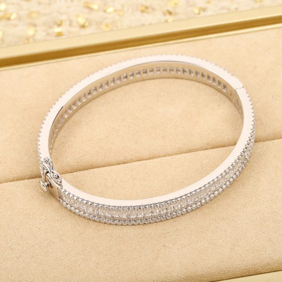 Women's 925 Silver T-Square Diamond Star Bracelet – Elegant & Sparkling Design - Image 3