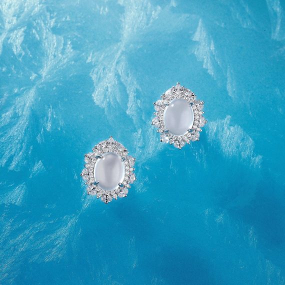 Women's 925 Sterling Silver White Chalcedony Drop Earrings – Elegant & Timeless Design - Image 4