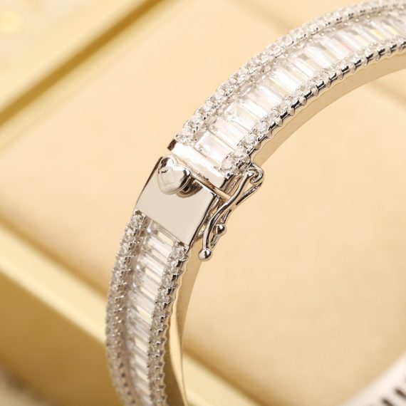 Women's 925 Silver T-Square Diamond Star Bracelet – Elegant & Sparkling Design - Image 4